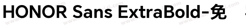 HONOR Sans ExtraBold字体转换